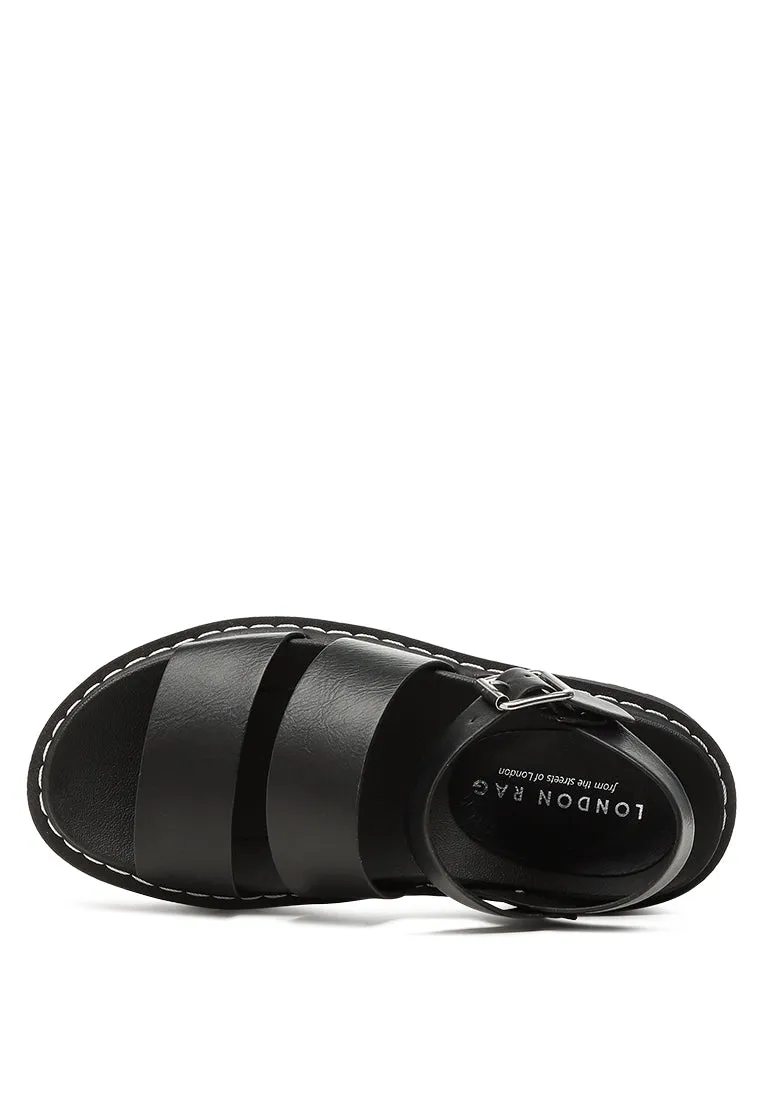 Miray Stitch Detail Sandals