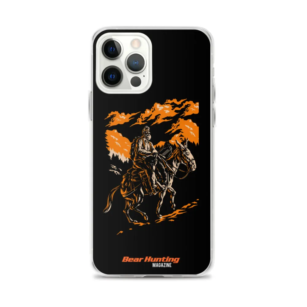 'Mule Riding Bear Hunter' iPhone Case