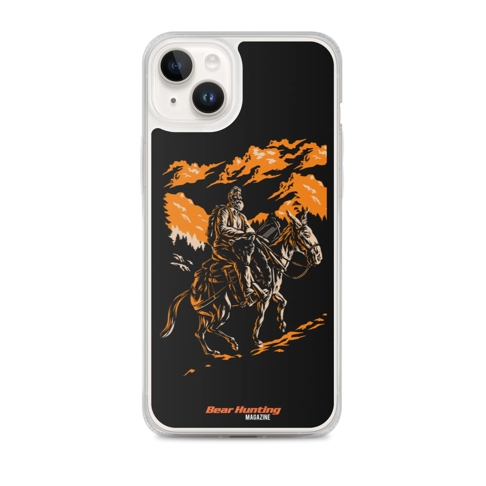 'Mule Riding Bear Hunter' iPhone Case