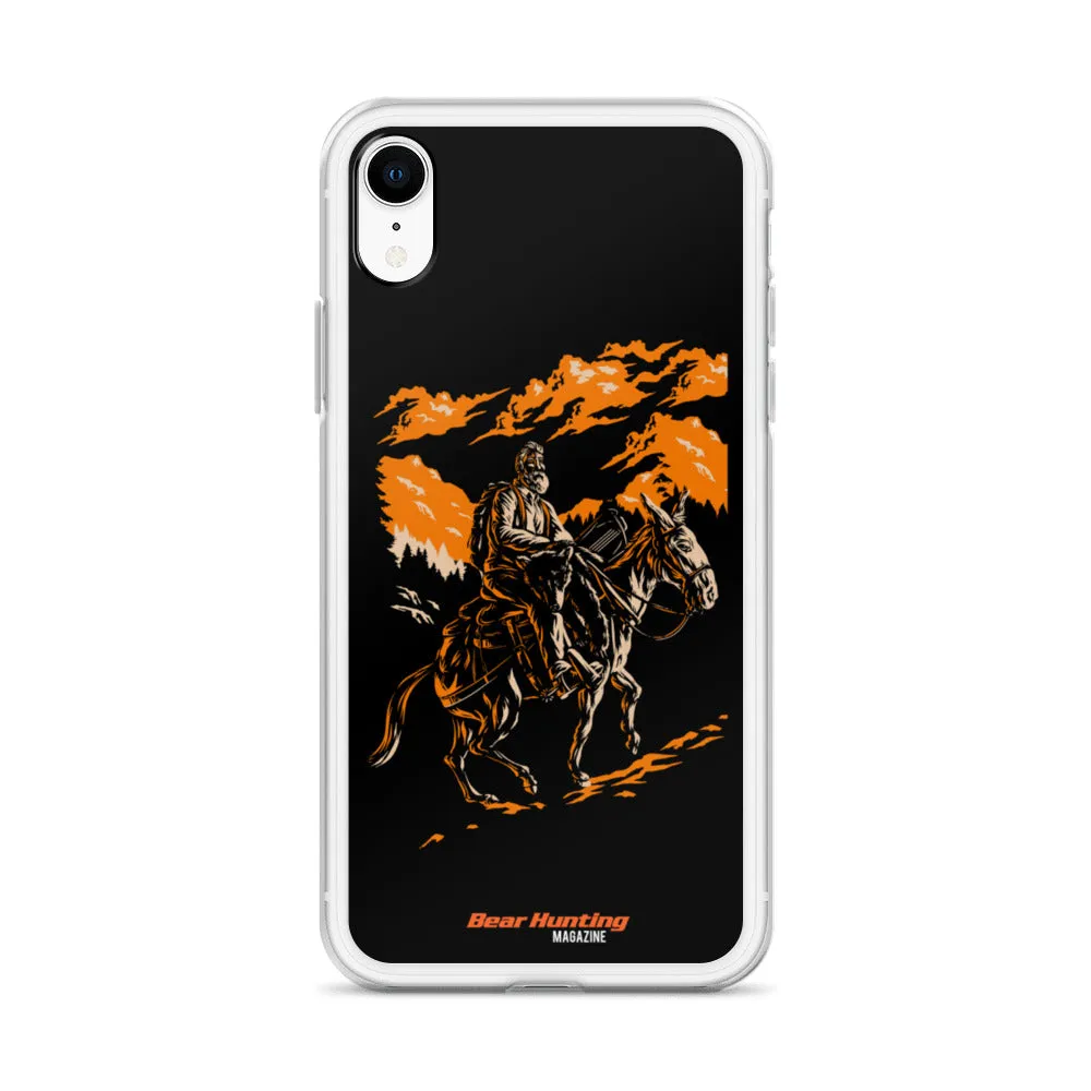 'Mule Riding Bear Hunter' iPhone Case
