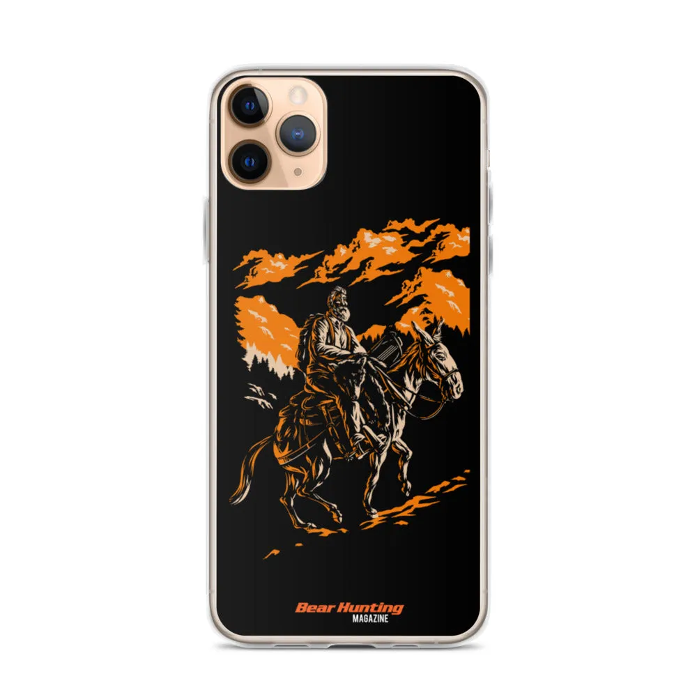 'Mule Riding Bear Hunter' iPhone Case
