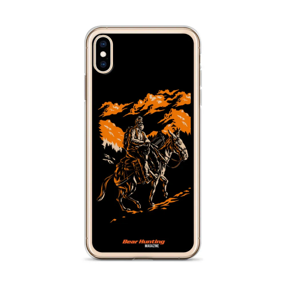 'Mule Riding Bear Hunter' iPhone Case