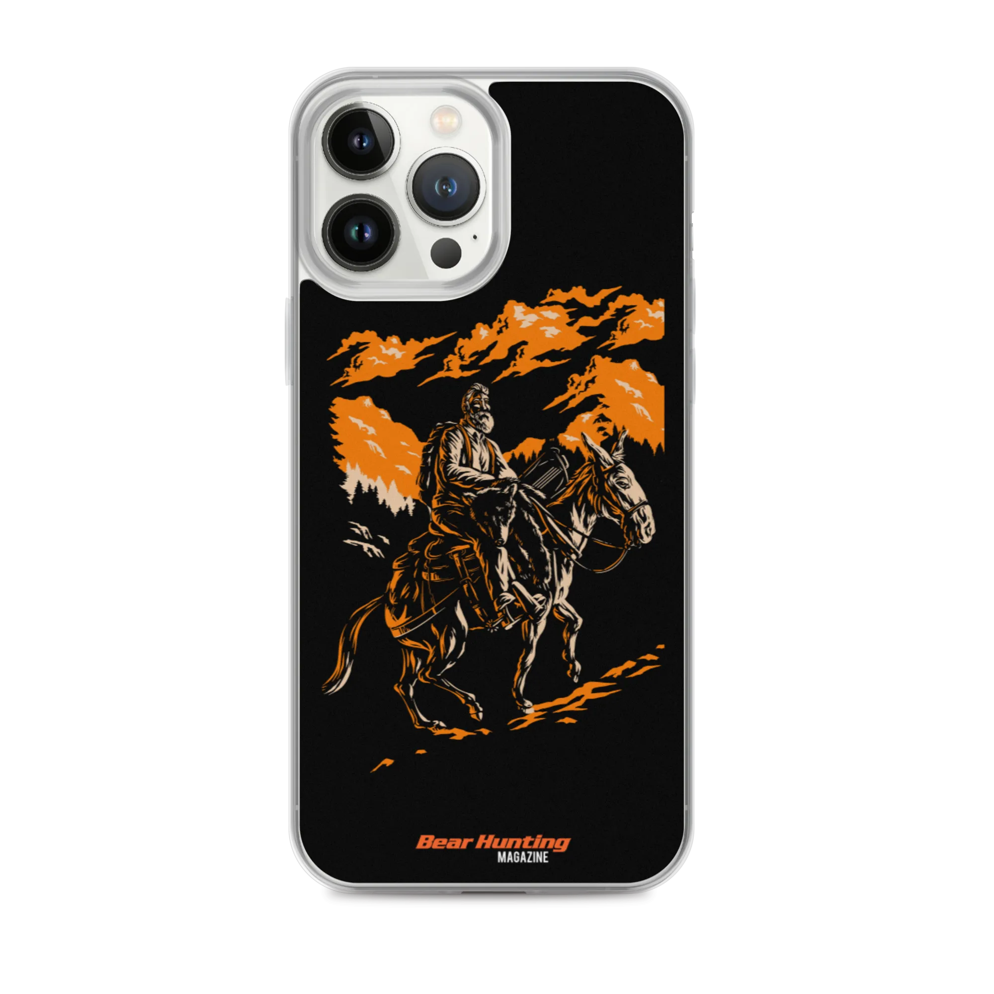 'Mule Riding Bear Hunter' iPhone Case