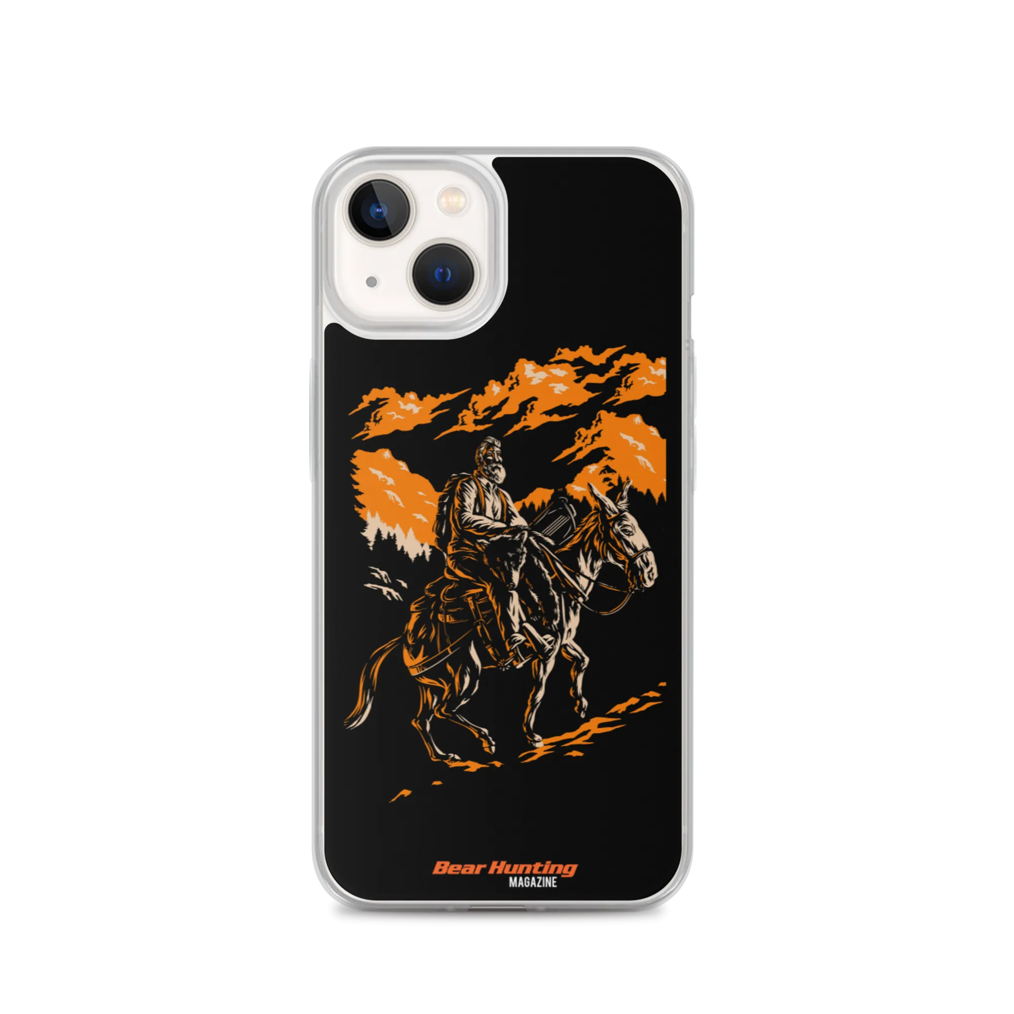 'Mule Riding Bear Hunter' iPhone Case