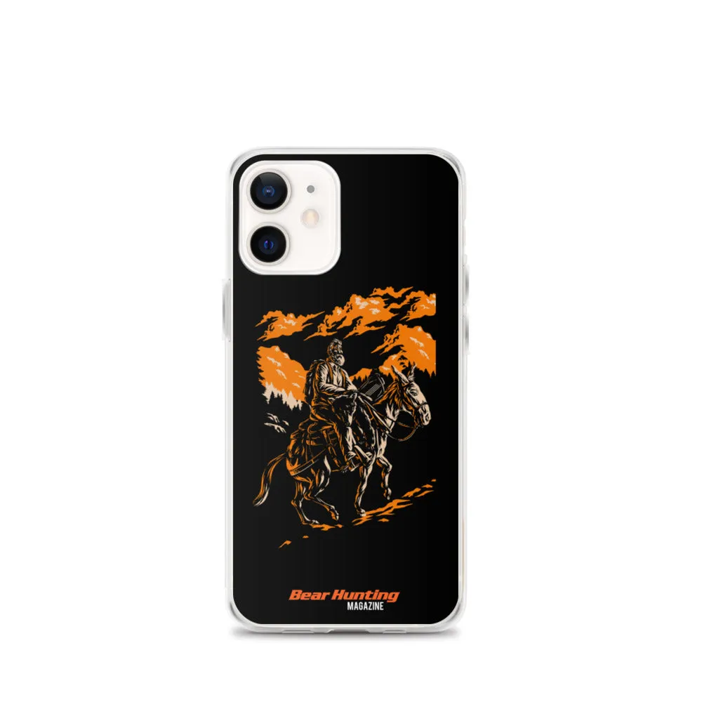 'Mule Riding Bear Hunter' iPhone Case