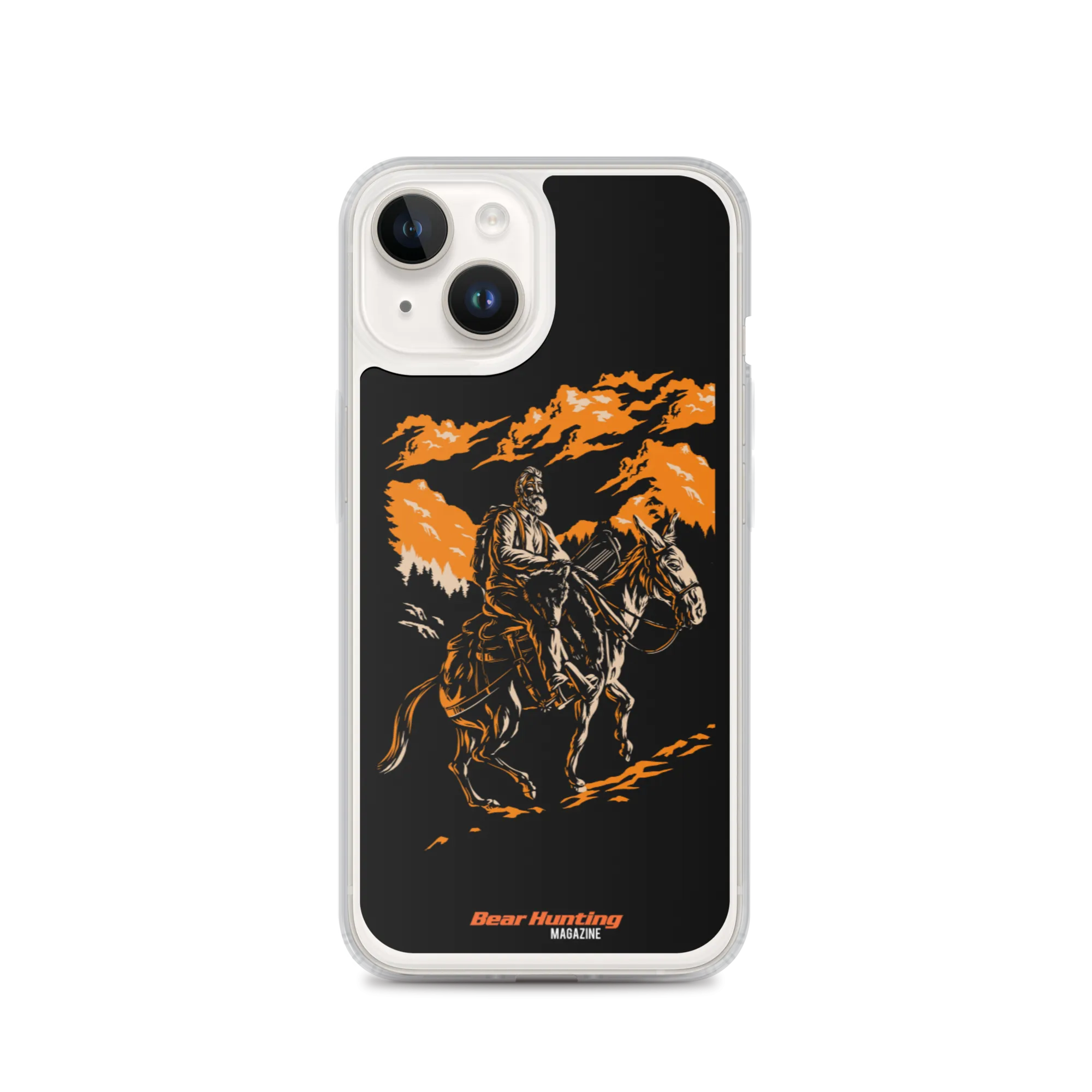'Mule Riding Bear Hunter' iPhone Case
