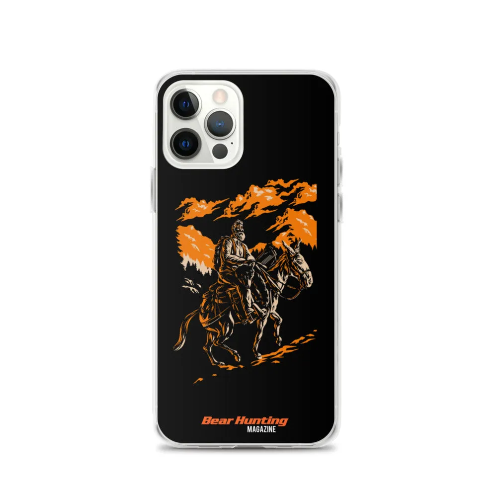 'Mule Riding Bear Hunter' iPhone Case