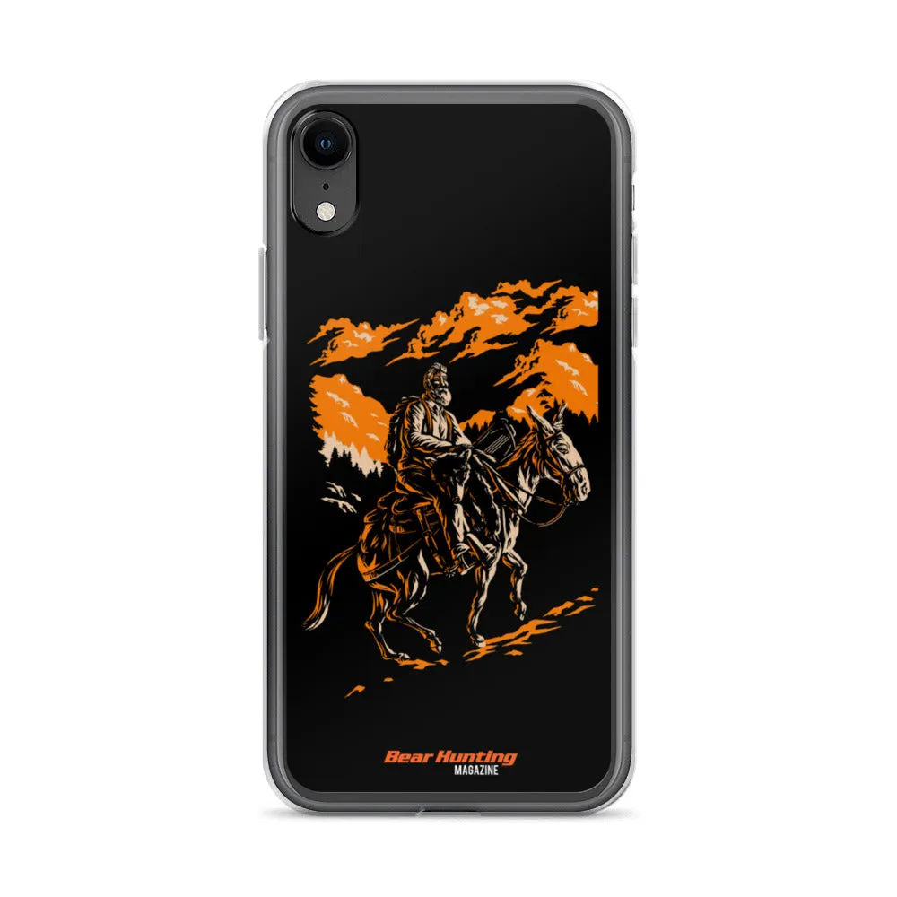 'Mule Riding Bear Hunter' iPhone Case