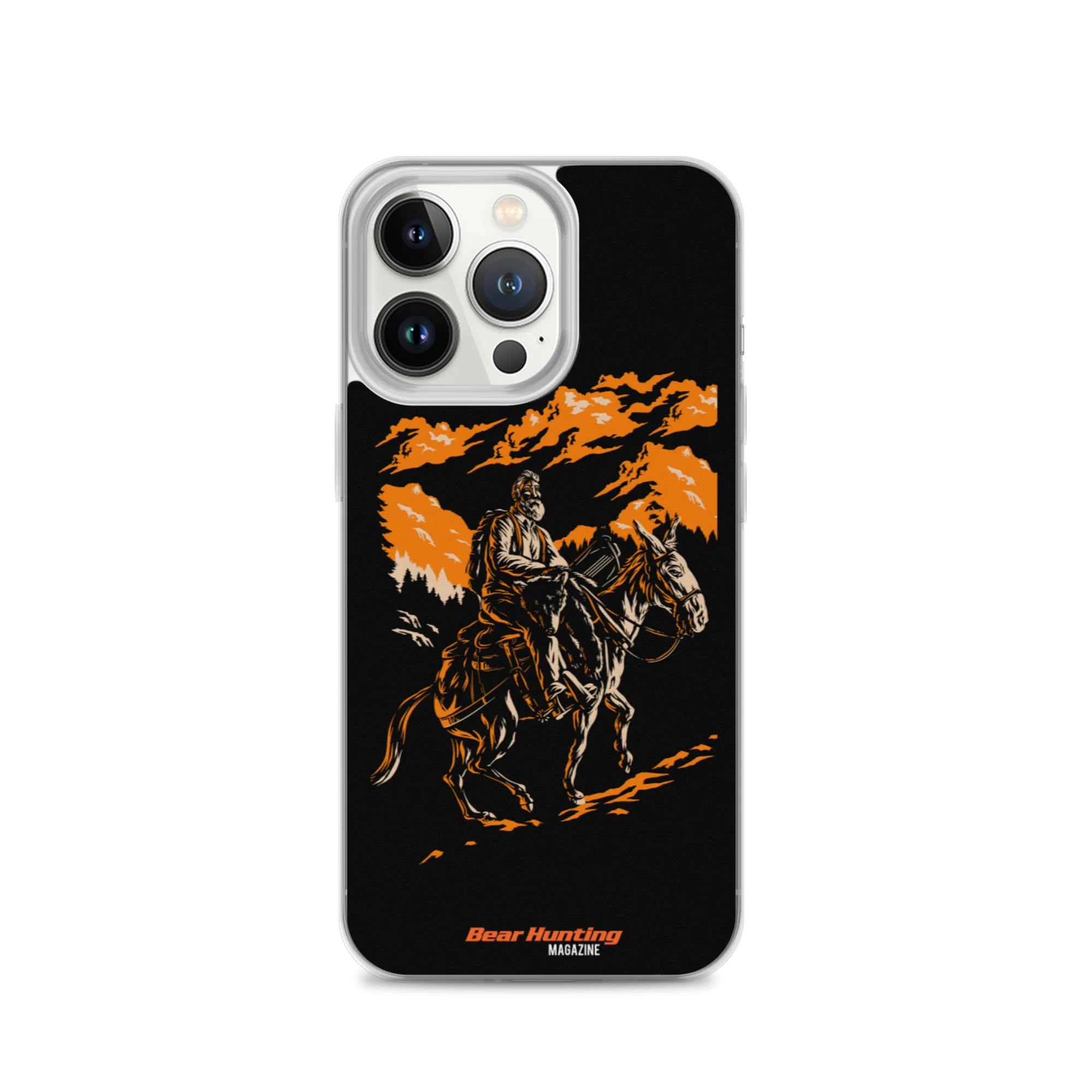 'Mule Riding Bear Hunter' iPhone Case