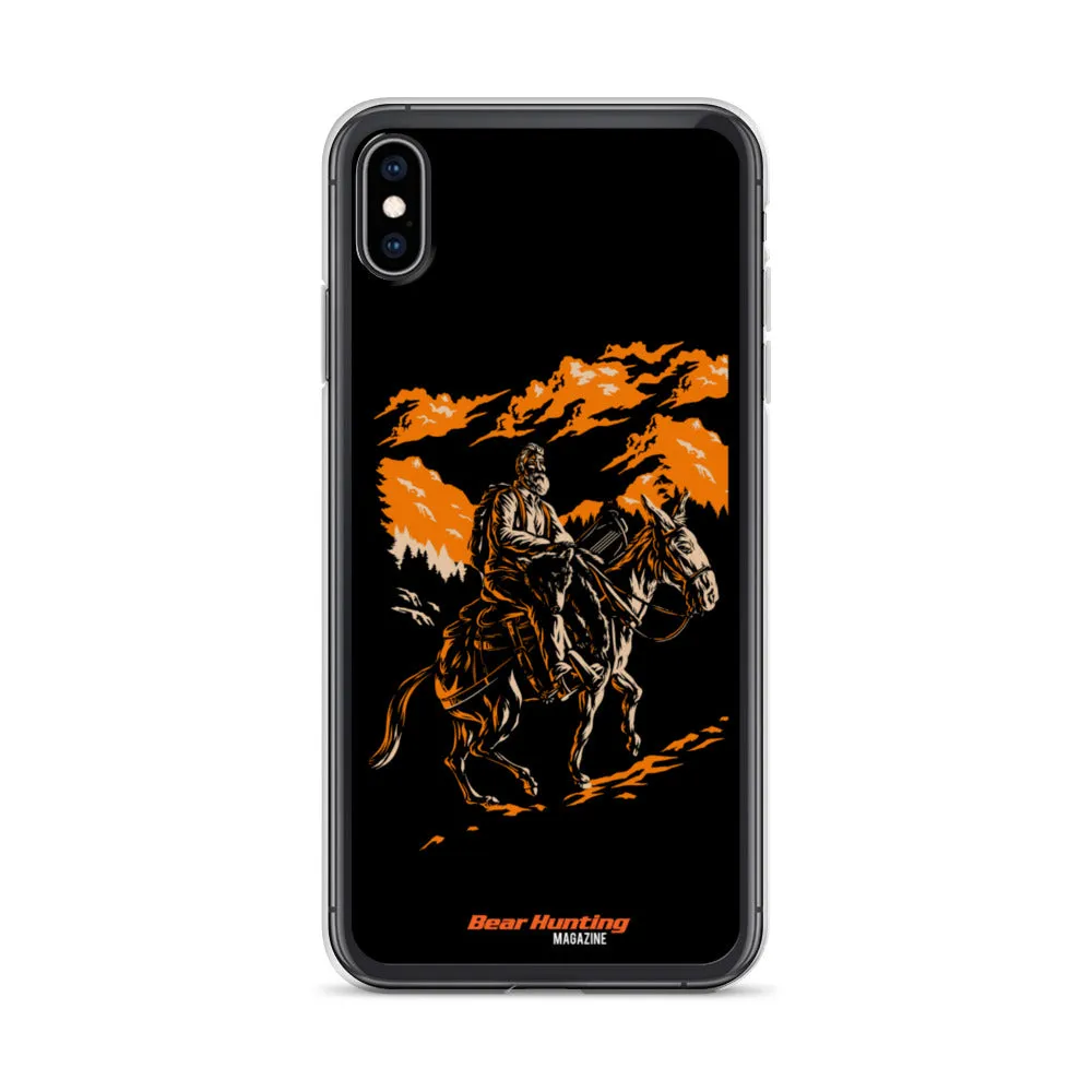 'Mule Riding Bear Hunter' iPhone Case