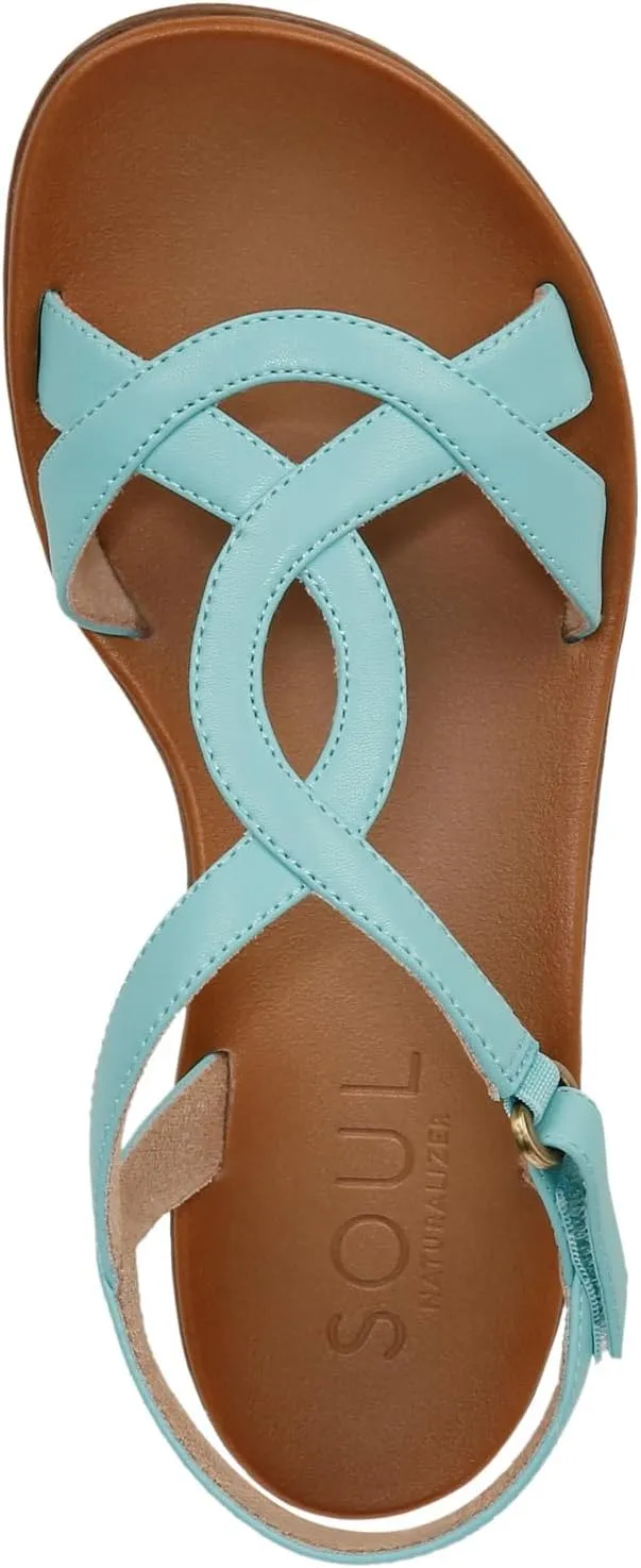 Naturalizer Women's Solo Ankle Strap Casual Sandal Flat