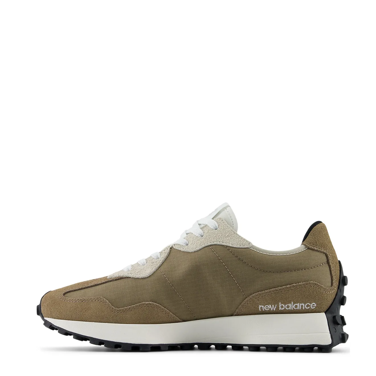 New Balance Men's 327 Trainer Mushroom / White