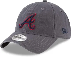 New Era MLB Core Classic 9TWENTY Graphite Charcoal Color Adjustable Hat Cap One Size Fits All