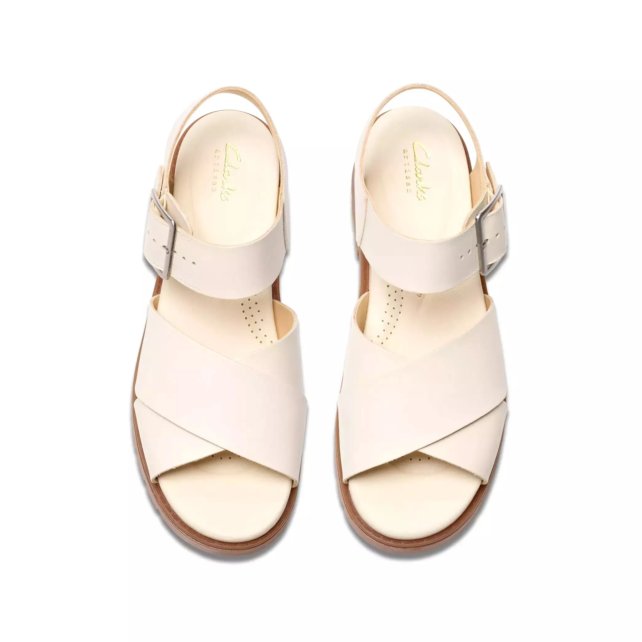 'Orinoco Cross' women's sandal - off white