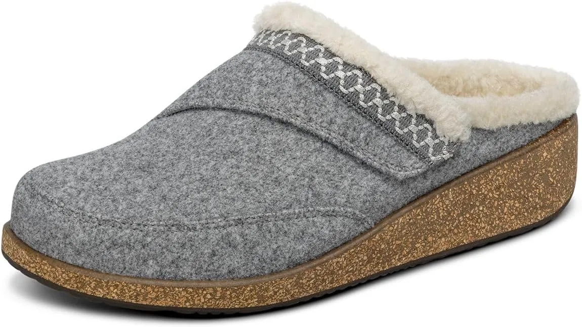 Orthofeet Women's Orthopedic Slippers for Plantar Fasciitis Relief Clara