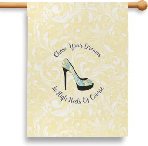 Personalized High Heels 28" House Flag - Double Sided