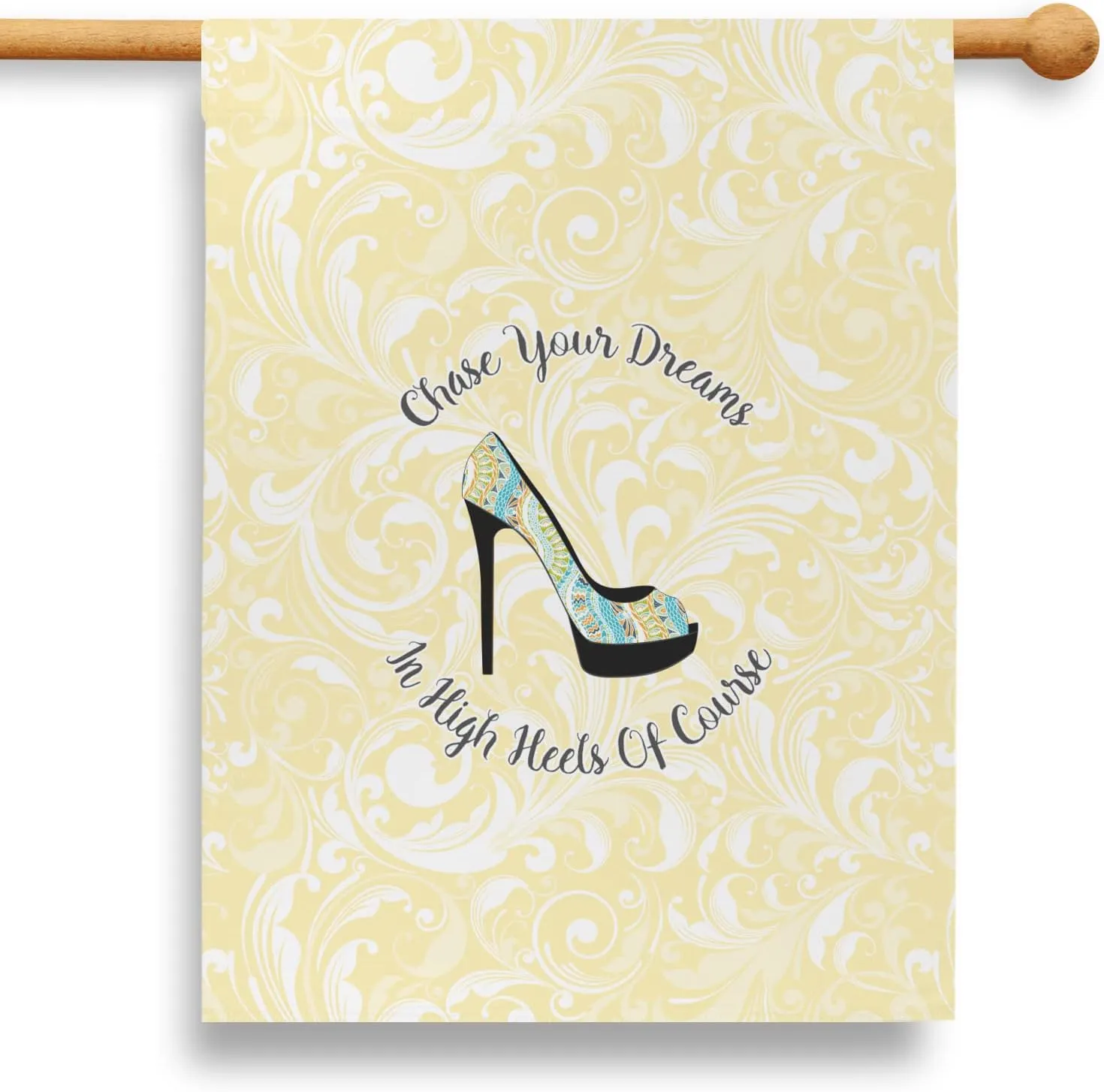 Personalized High Heels 28" House Flag - Double Sided