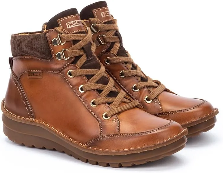 PIKOLINOS Flat Ankle Boots Leather Cazorla for Woman