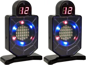 Portable Laser Trainer Target Dry Fire Laser Training System, Safe Indoor Dry Fire Gun Training System Counting Laser Training Targets Compatible Most of Laser Cartridges