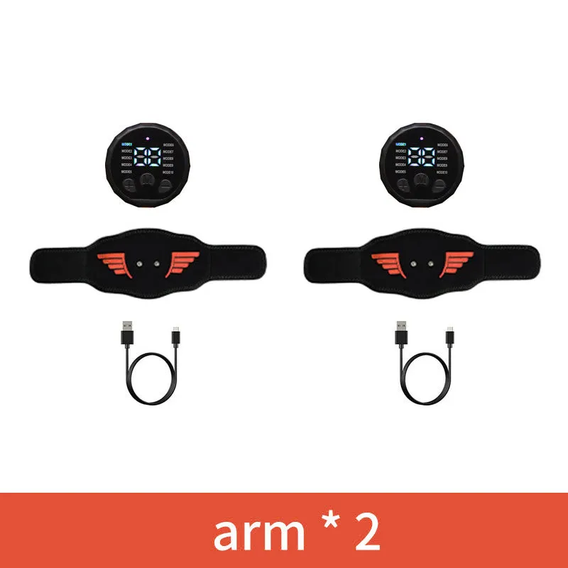 Premium EMS Muscle Stimulator Abdominal Trainer Massage Belt - 10 Modes, 30 Strength Levels, USB Rechargeable, Slim Belly and Arm Toner for Weight Loss and Fitness Training