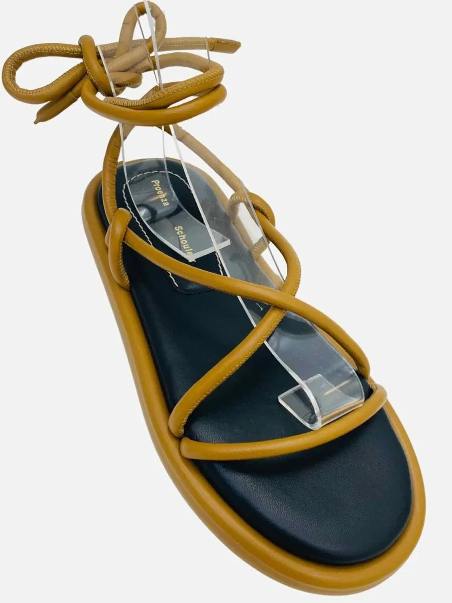 PROENZA SCHOULER Pipe Strappy Tan Sandals 39