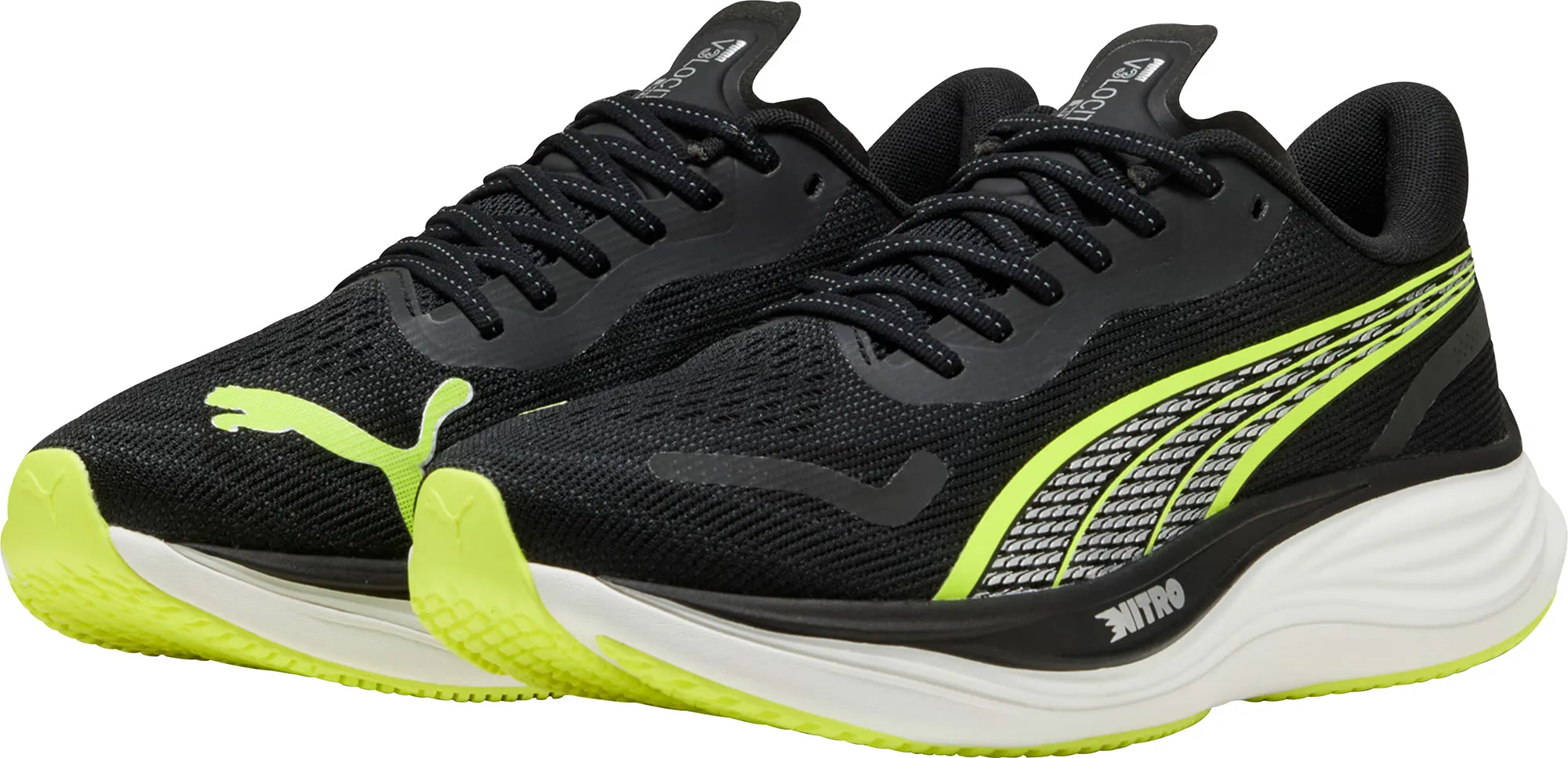 Puma Velocity Nitro 3 WIDE FIT Mens Running Shoes - Black