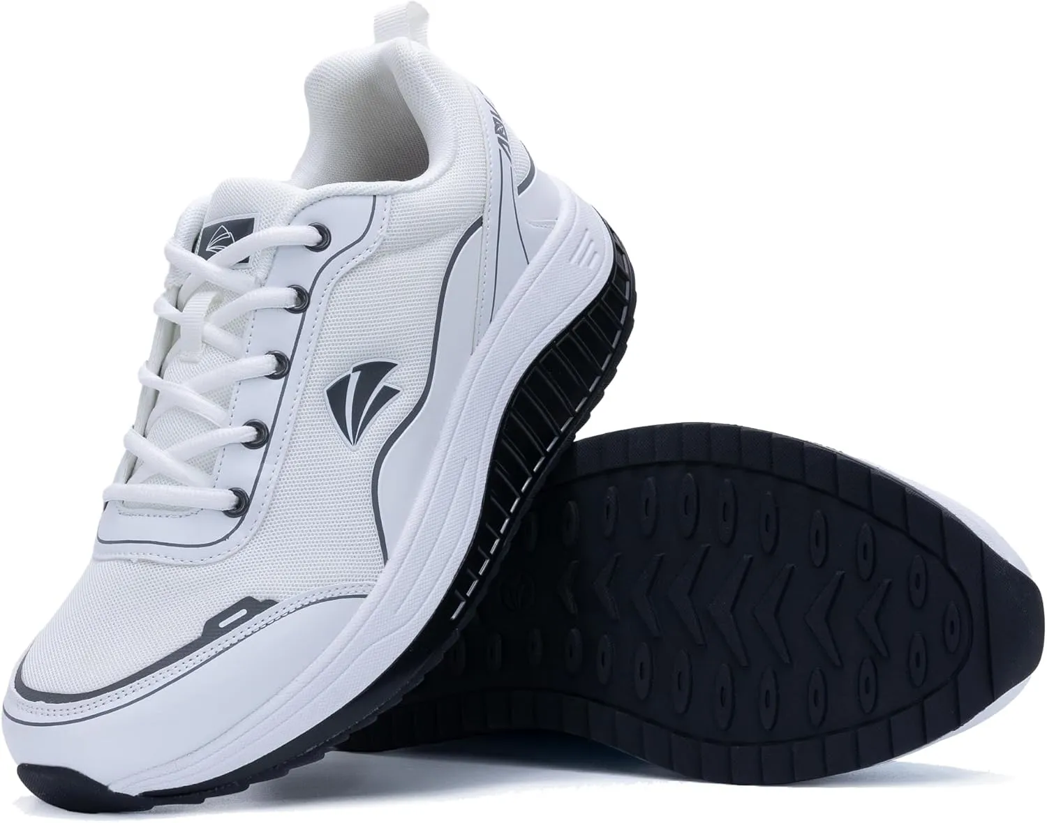 QAUPPE Men's Shoes Walking Arch Support Orthotic Sneakers Plantar Fasciitis Wide Tennis Shoes for Heel and Foot Pain Relief