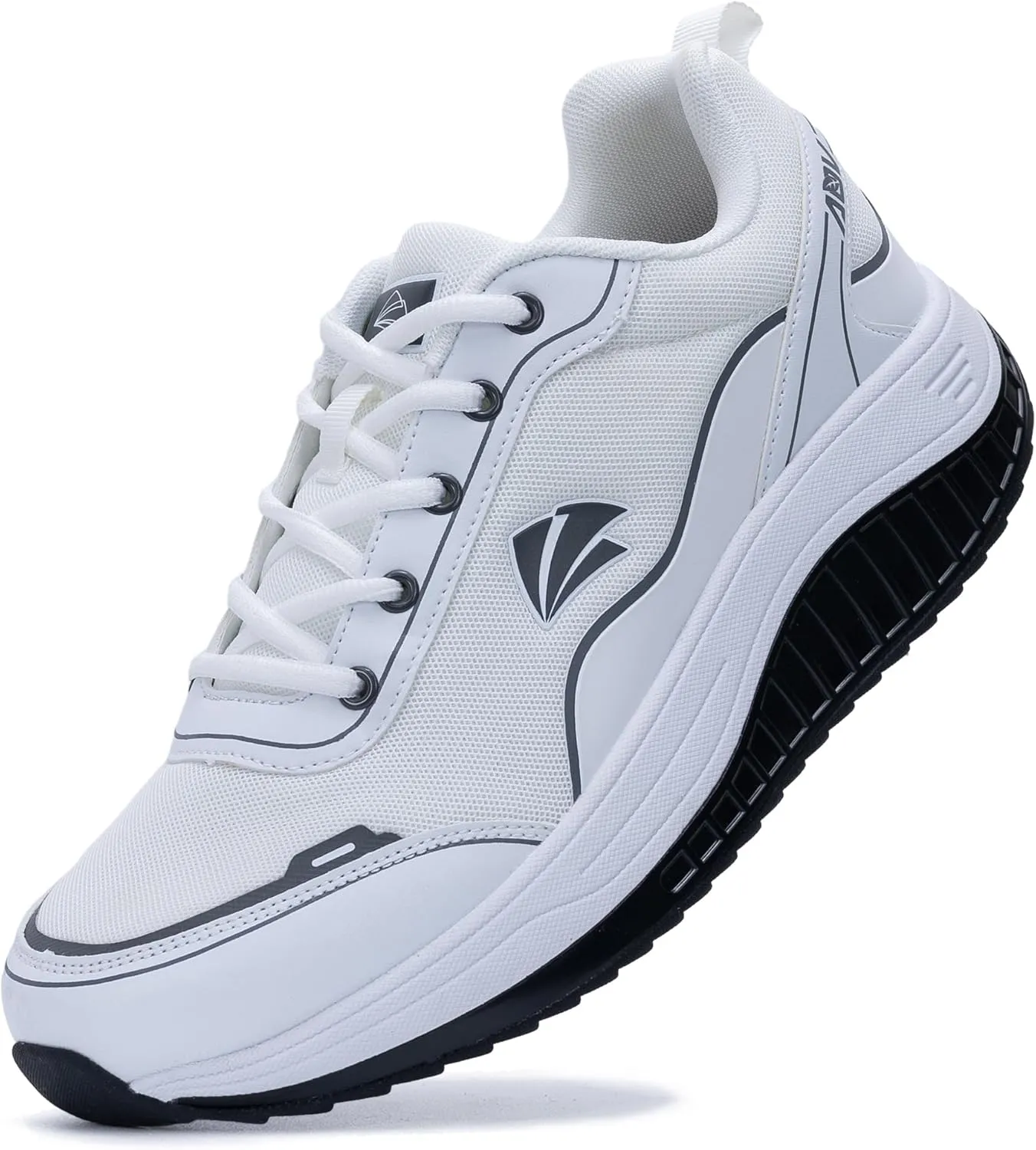 QAUPPE Men's Shoes Walking Arch Support Orthotic Sneakers Plantar Fasciitis Wide Tennis Shoes for Heel and Foot Pain Relief