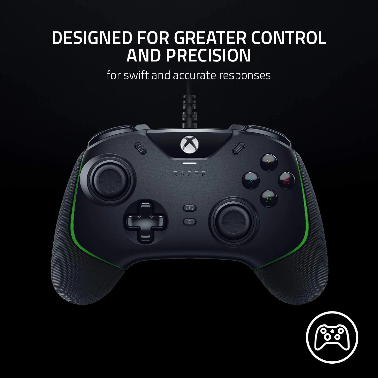 Razer Wolverine V2 Wired Gaming Controller for Xbox Series X|S, Xbox One, PC: Remappable Front-Facing Buttons - Mecha-Tactile Action Buttons and D-Pad - Trigger Stop-Switches - Black