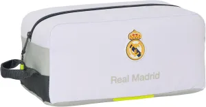 Real Madrid Equiicion 25/26 - Medium Shoe Bag, Multifunctional, for Sports, Extracurricular, Football, Comfortable and Versatile, 34 x 18 x 15 cm, White, M, Casual, White, M, Casual