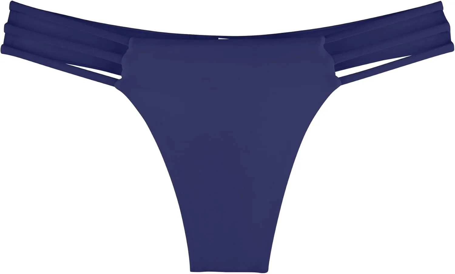 RELLECIGA Women's Triple Strappy Thong Bikini Bottoms