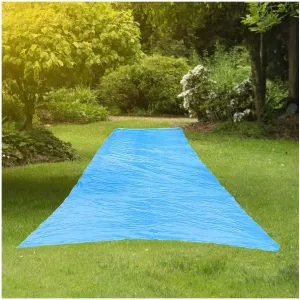 Resilia - Super Slip Lawn Water Slide XL, 20 Feet Long x 6 Feet Wide, for Adults and Teens, Powder Blue with Hold Steady Stakes