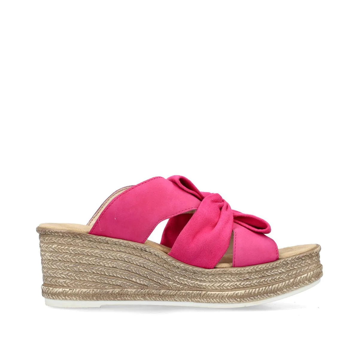 Rieker 68789-31 Women’s Magenta Wedge Mule Sandals – Fashion & Comfort
