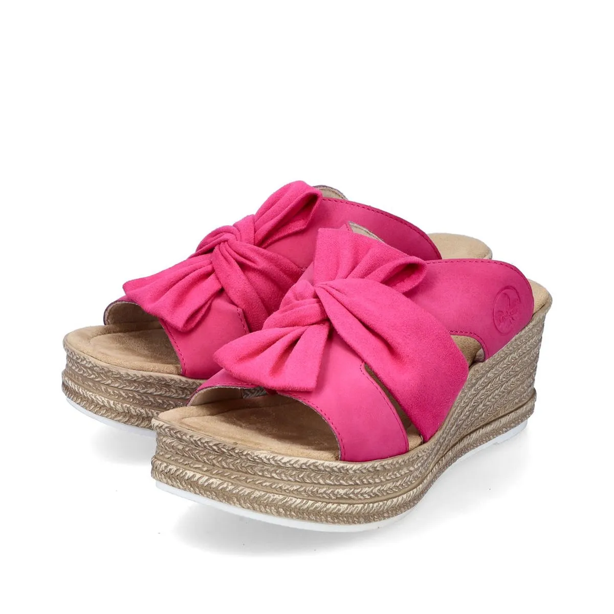 Rieker 68789-31 Women’s Magenta Wedge Mule Sandals – Fashion & Comfort