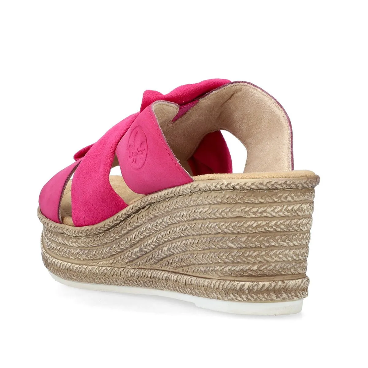 Rieker 68789-31 Women’s Magenta Wedge Mule Sandals – Fashion & Comfort