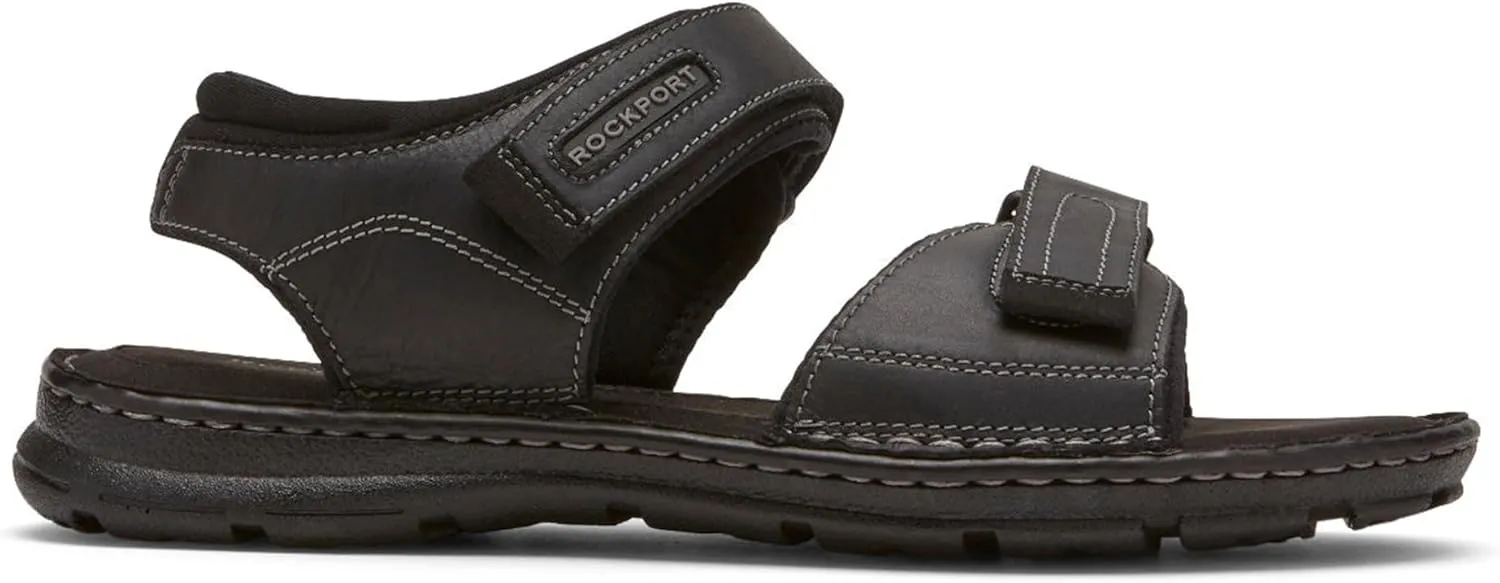 Rockport Men's Darwyn Quarter Strap Platform Slide Sandal