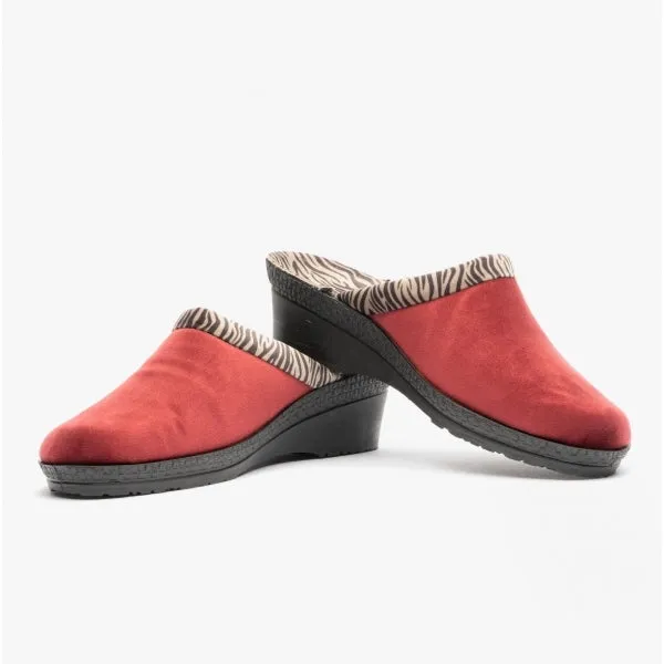 Rohde 2465 Womens Mule Slippers Bordeaux