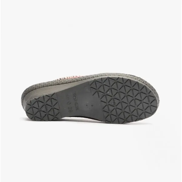 Rohde 2465 Womens Mule Slippers Bordeaux