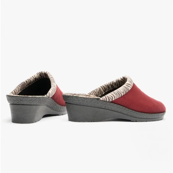 Rohde 2465 Womens Mule Slippers Bordeaux