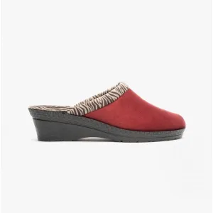 Rohde 2465 Womens Mule Slippers Bordeaux