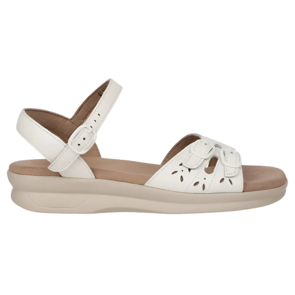 SAS Women's Duo Quarter Strap Sandal White