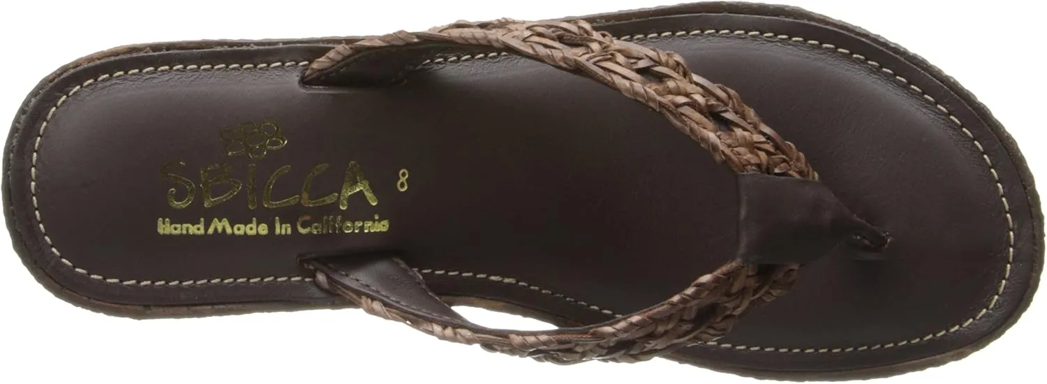 Sbicca Women's Altadena Wedge Sandal,Brown,8 B US