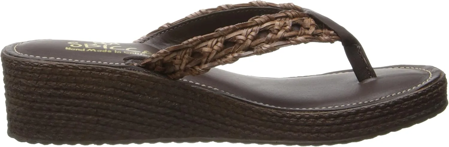 Sbicca Women's Altadena Wedge Sandal,Brown,8 B US