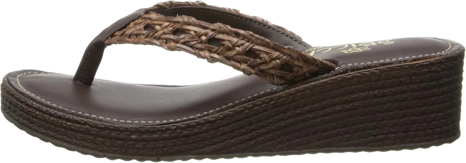 Sbicca Women's Altadena Wedge Sandal,Brown,8 B US
