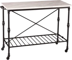 SEI Furniture Morenci Kitchen Island, Black