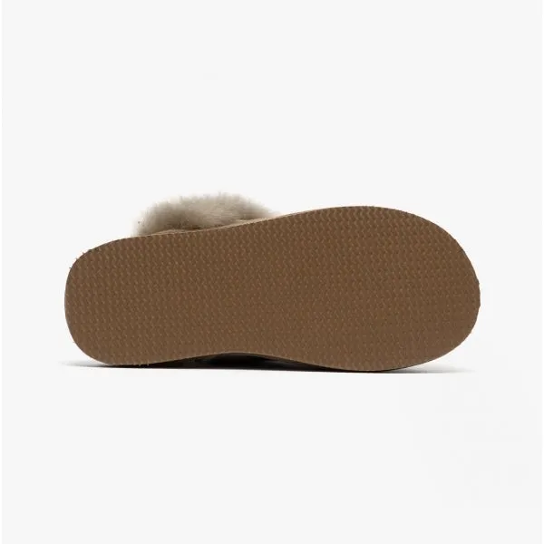 Shepherd EVELINA Womens Sheepskin Mules Stone