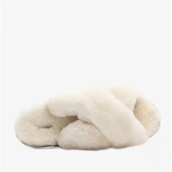Shepherd LOVISA Womens Sheepskin Mules Creme