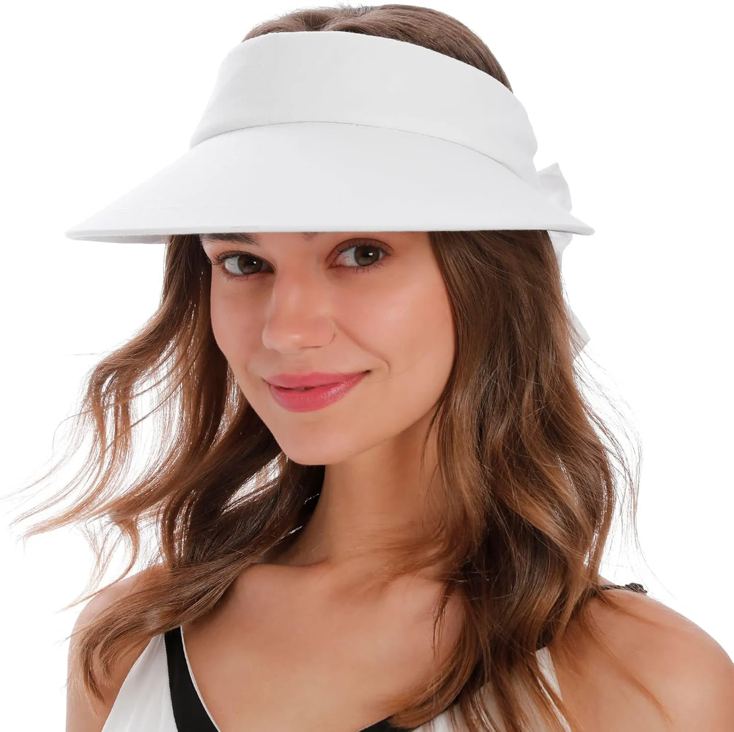 Simplicity Women's UPF 50  UV Protection Wide Brim Beach Sun Visor Hat