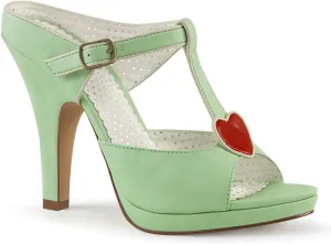 SIREN-09 Platform T-Strap Heel Mint 9