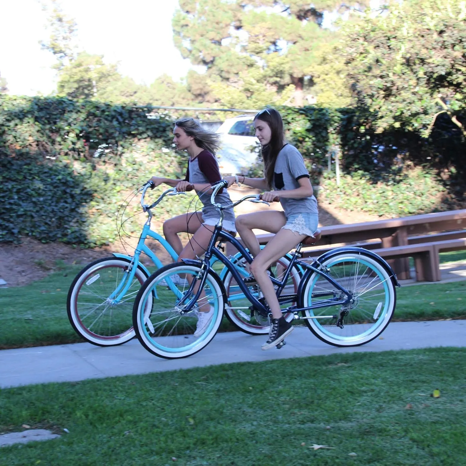 sixthreezero EVRYjourney Women's Beach Cruiser Bike, Step-Through Touring Hybrid Bicycle